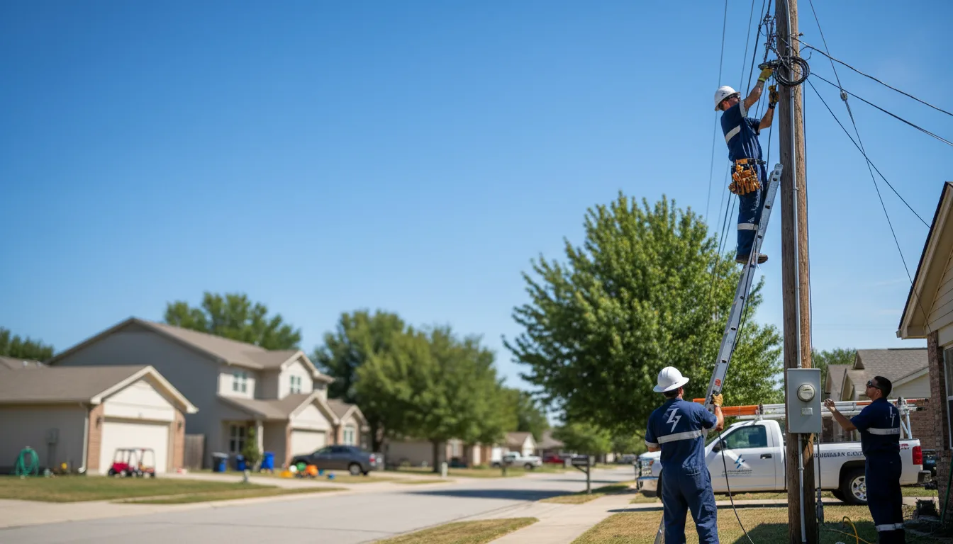 Residential electrician providing installation services in Lakeview, NC